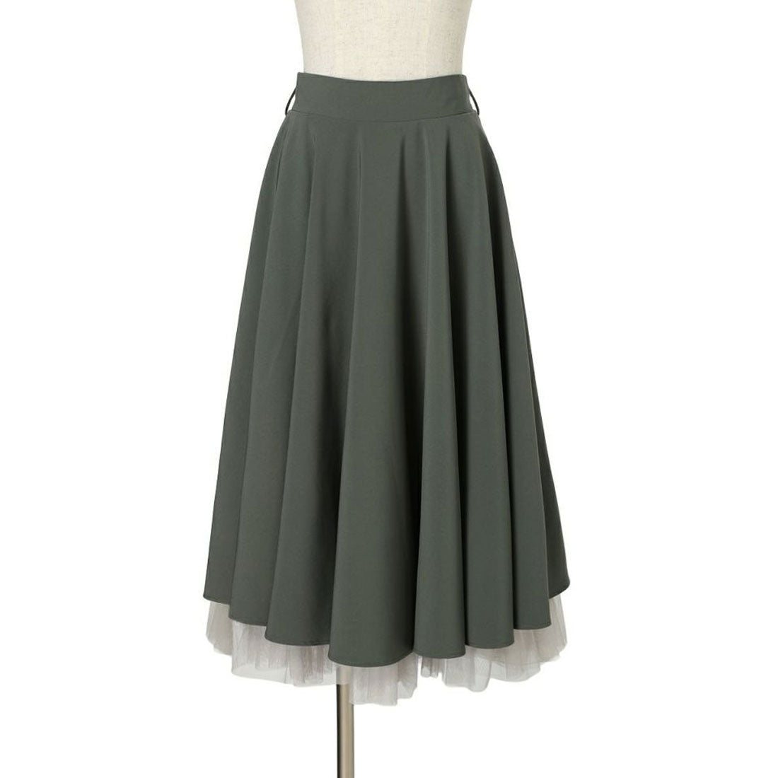 アンアナザーアンジェラス an another angelus 【洗える・接触冷感】パニエサーキュラースカート （DARK PINK） DARK PINK