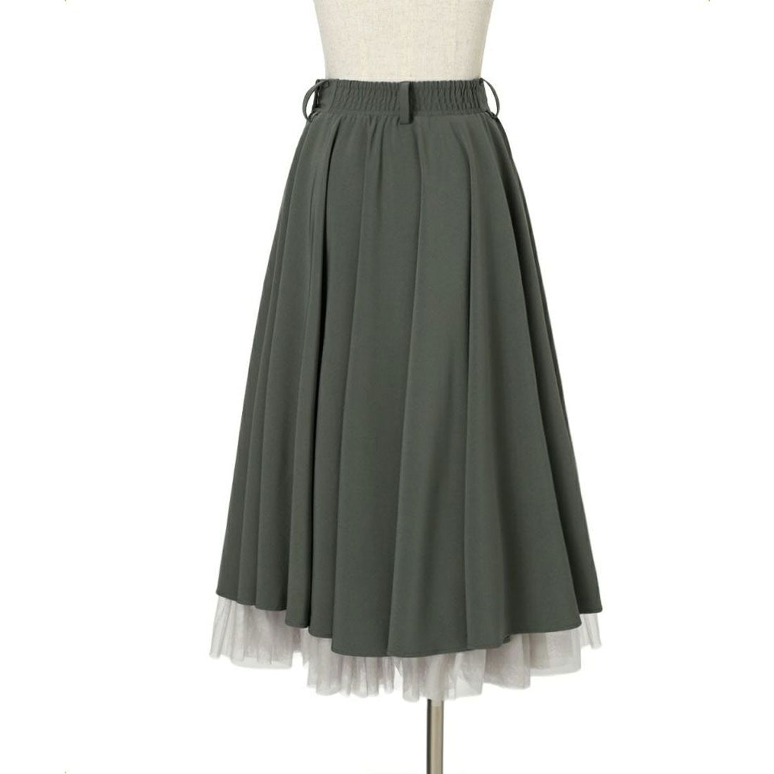 アンアナザーアンジェラス an another angelus 【洗える・接触冷感】パニエサーキュラースカート （DARK PINK） DARK PINK