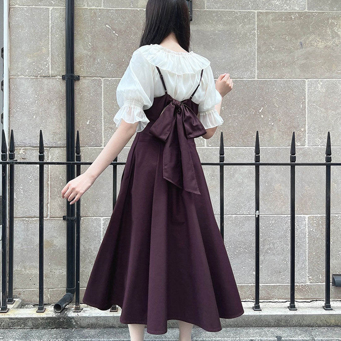 アンアナザーアンジェラス an another angelus 【新色】バックカッティングキャミワンピース （BROWN） BROWN