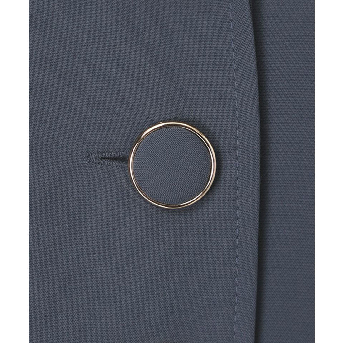 アンアナザーアンジェラス an another angelus 【洗える】ベルト付き開衿ジレワンピース （GRAY） GRAY