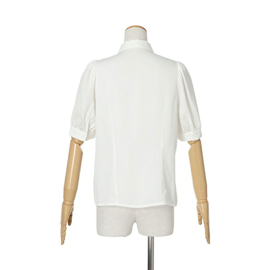 アンアナザーアンジェラス an another angelus 【洗える】スカーフ風ラッフルリボンタイ付きブラウス （L/BEIGE） L/BEIGE