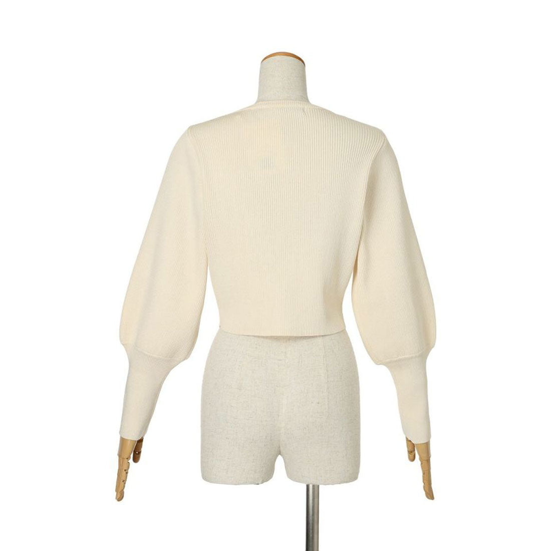 アンアナザーアンジェラス an another angelus 【洗える】ローズ刺繍リブニットカーディガン （OFF WHITE） OFF WHITE