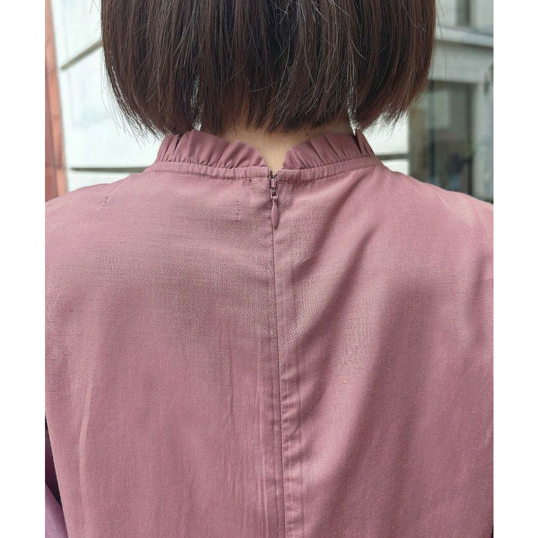 アンアナザーアンジェラス an another angelus 【洗える】フロントピンタックレース使いブラウス （MAUVE） MAUVE