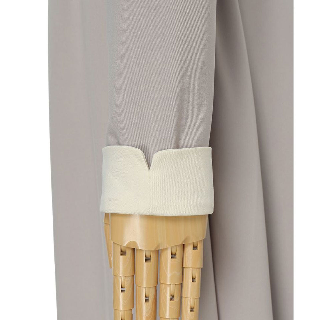 アンアナザーアンジェラス an another angelus 【洗える】リボンタイ付きクレリックサーキュラーワンピース （L/GRAY） L/GRAY