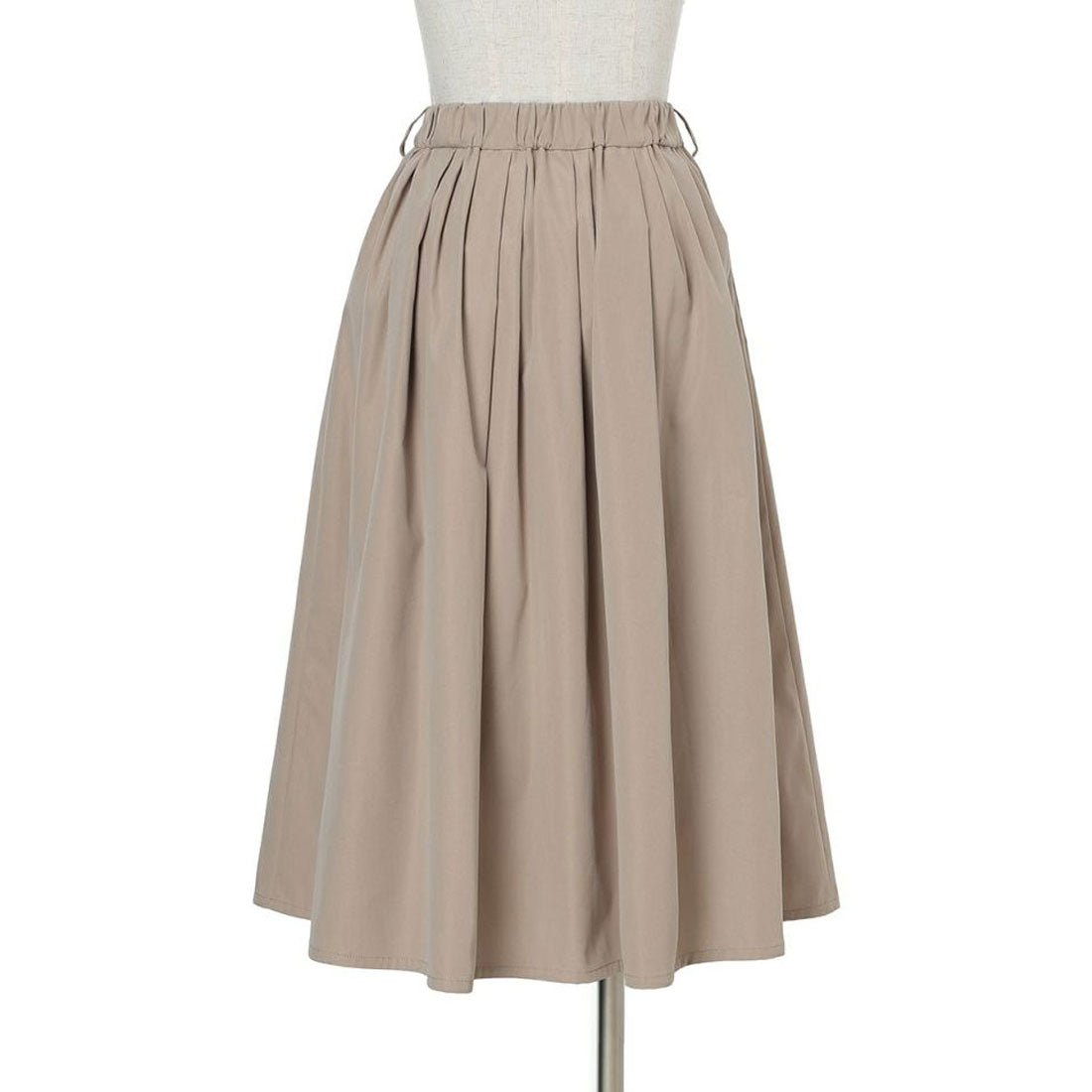 アンアナザーアンジェラス an another angelus 【洗える・撥水加工】リボンベルト撥水ギャザースカート （BEIGE） BEIGE