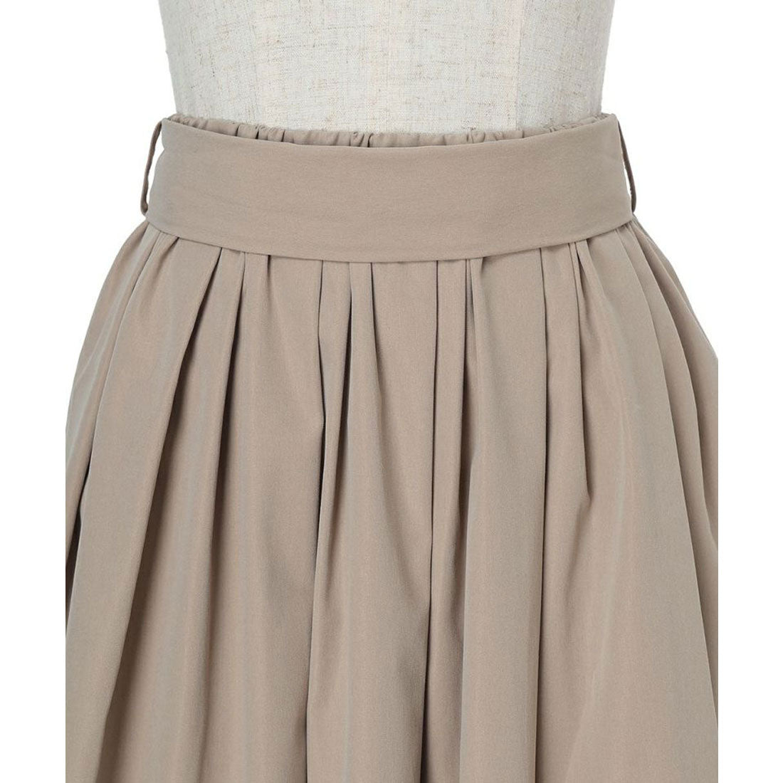 アンアナザーアンジェラス an another angelus 【洗える・撥水加工】リボンベルト撥水ギャザースカート （BEIGE） BEIGE