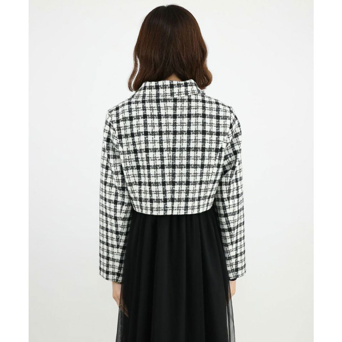 An Another Angelus Tweed Check Short Jacket