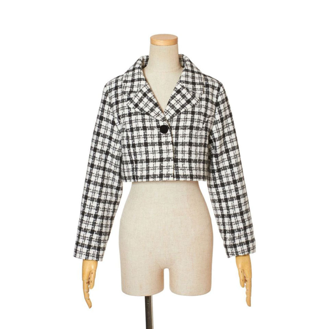 An Another Angelus Tweed Check Short Jacket