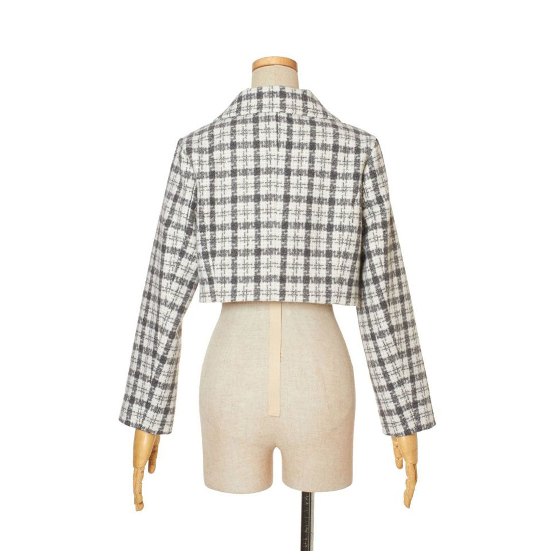 An Another Angelus Tweed Check Short Jacket