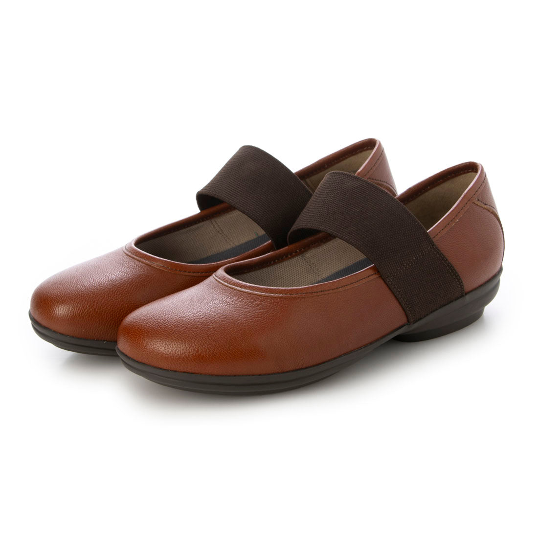 Anna Maria ANNA MALIA 【Genuine Leather】 Rubber Upper Flat Casual Shoes