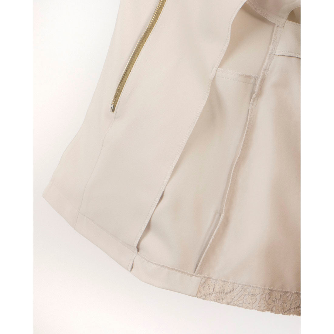 Anna Nicola Lace Panel Smart Gilet Zip Vest