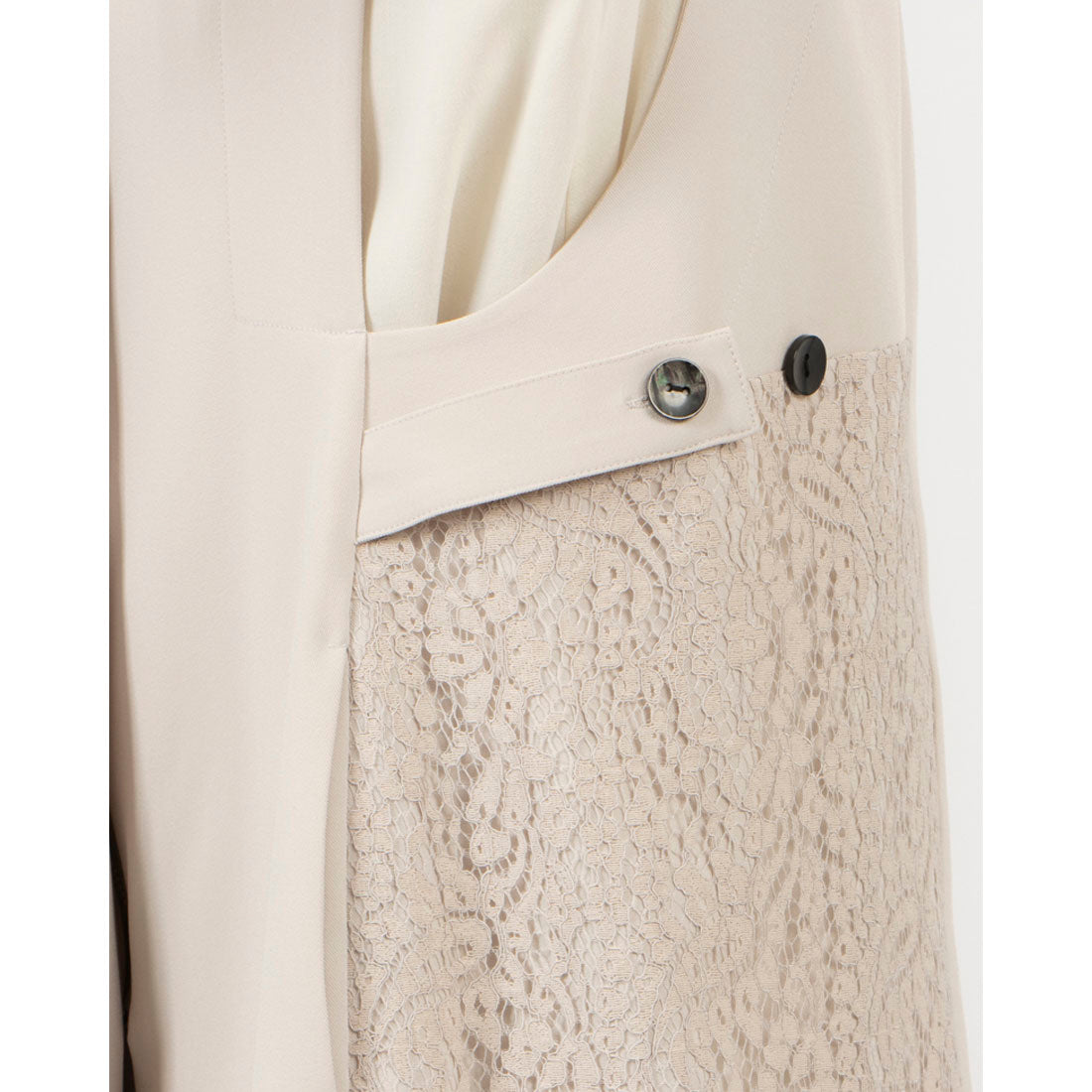 Anna Nicola Lace Panel Smart Gilet Zip Vest