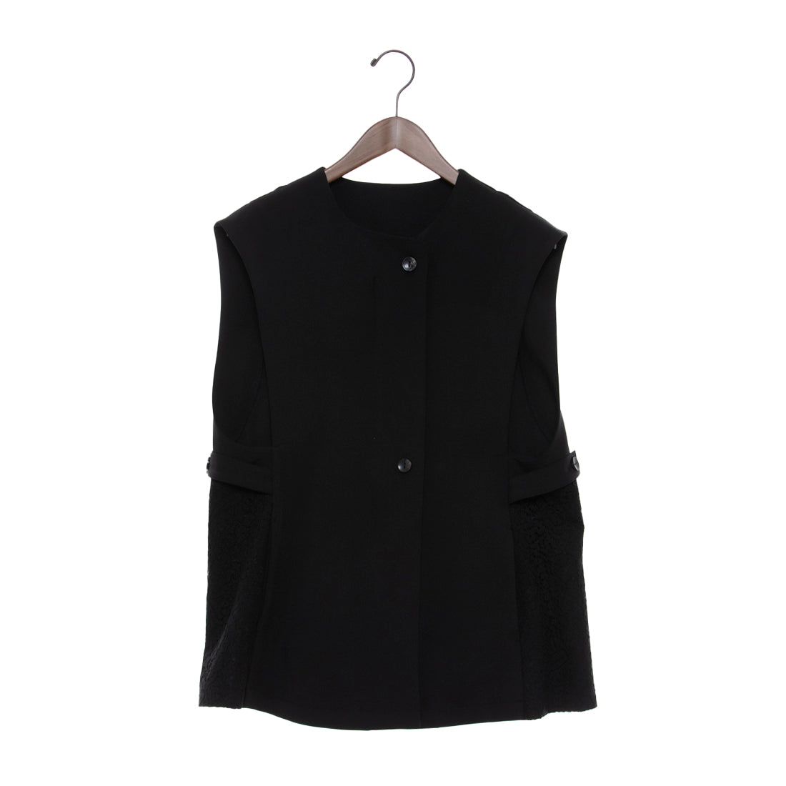 Anna Nicola Lace Panel Smart Gilet Zip Vest
