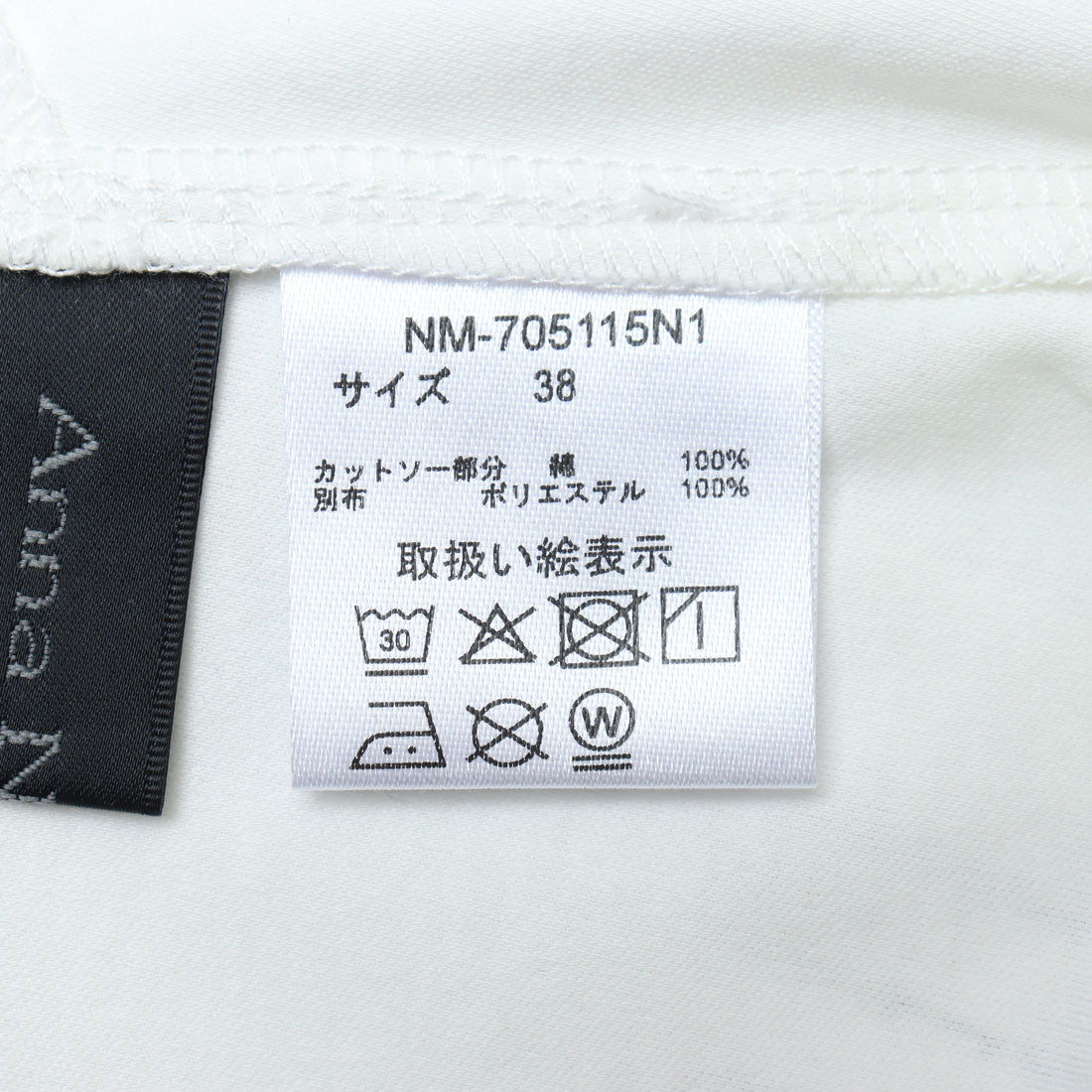 アンナニコラ Anna Nicola シアー切り替え箔ロゴ半袖Tシャツ （ブラック） ブラック
