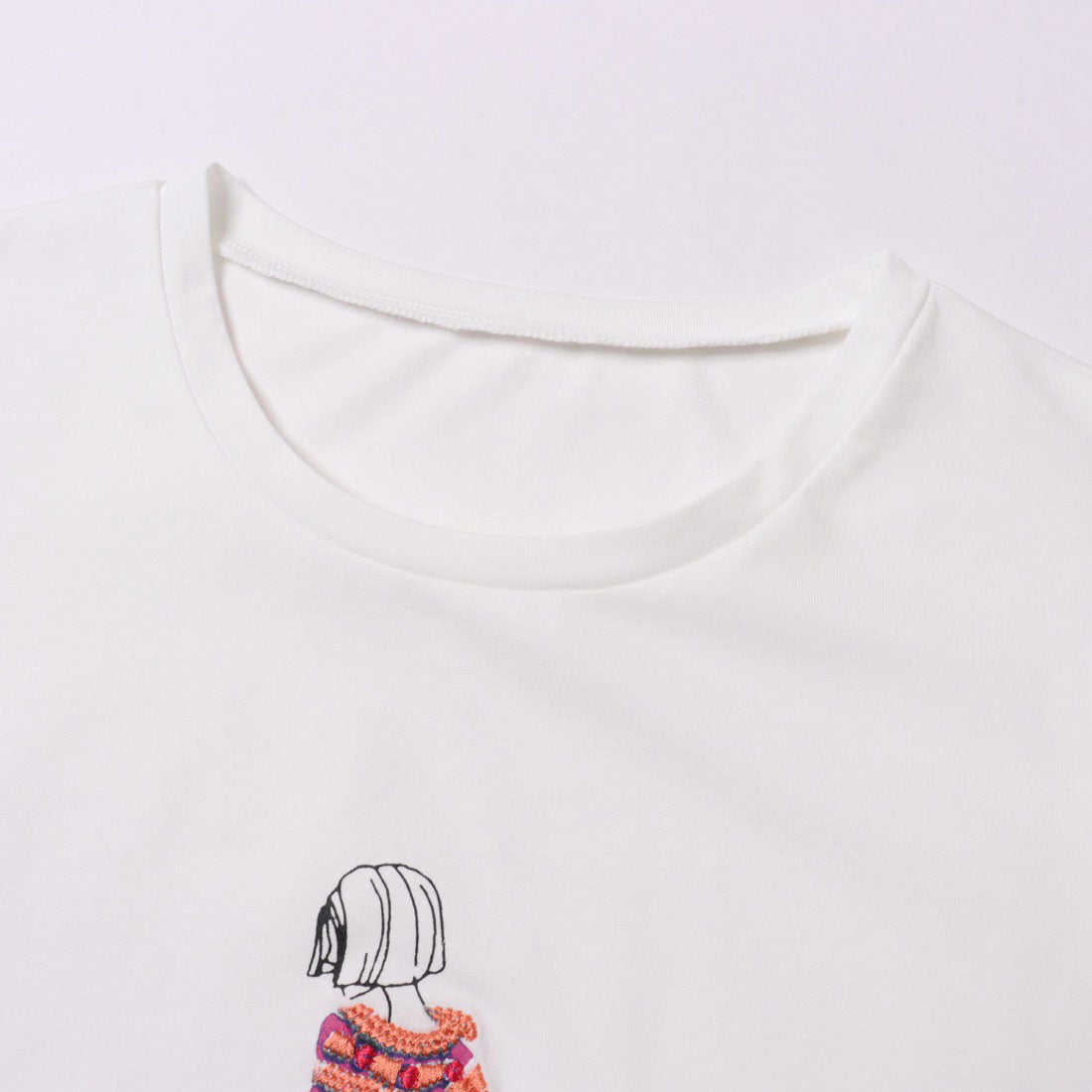 アンナニコラ Anna Nicola モデルモチーフ半袖Tシャツ （ブラック） ブラック
