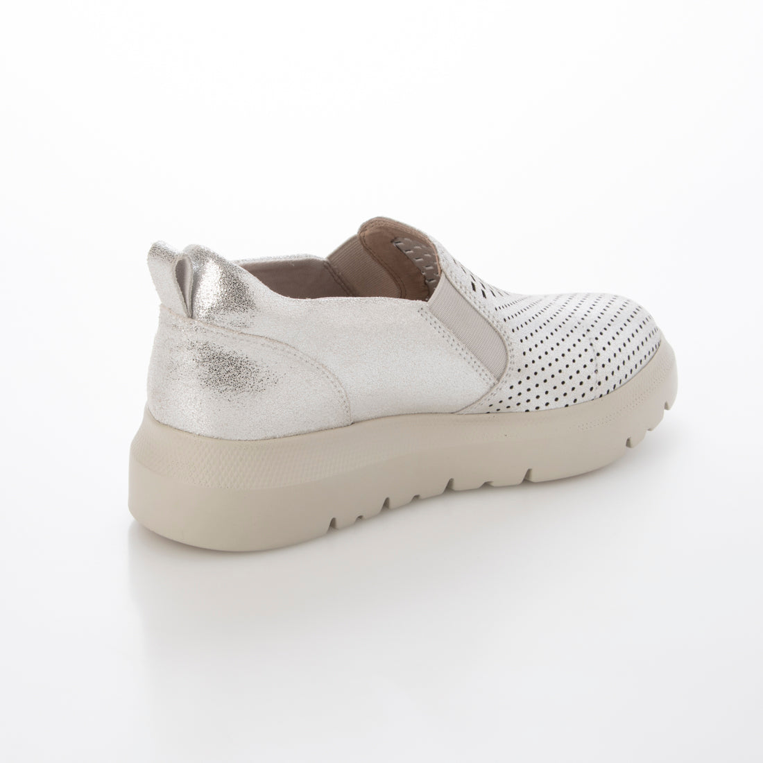 ANYO Thick-soled Punching Slip-on