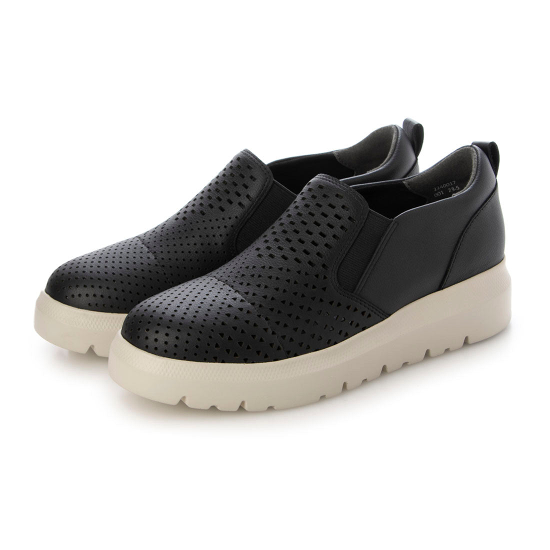 ANYO Thick-soled Punching Slip-on