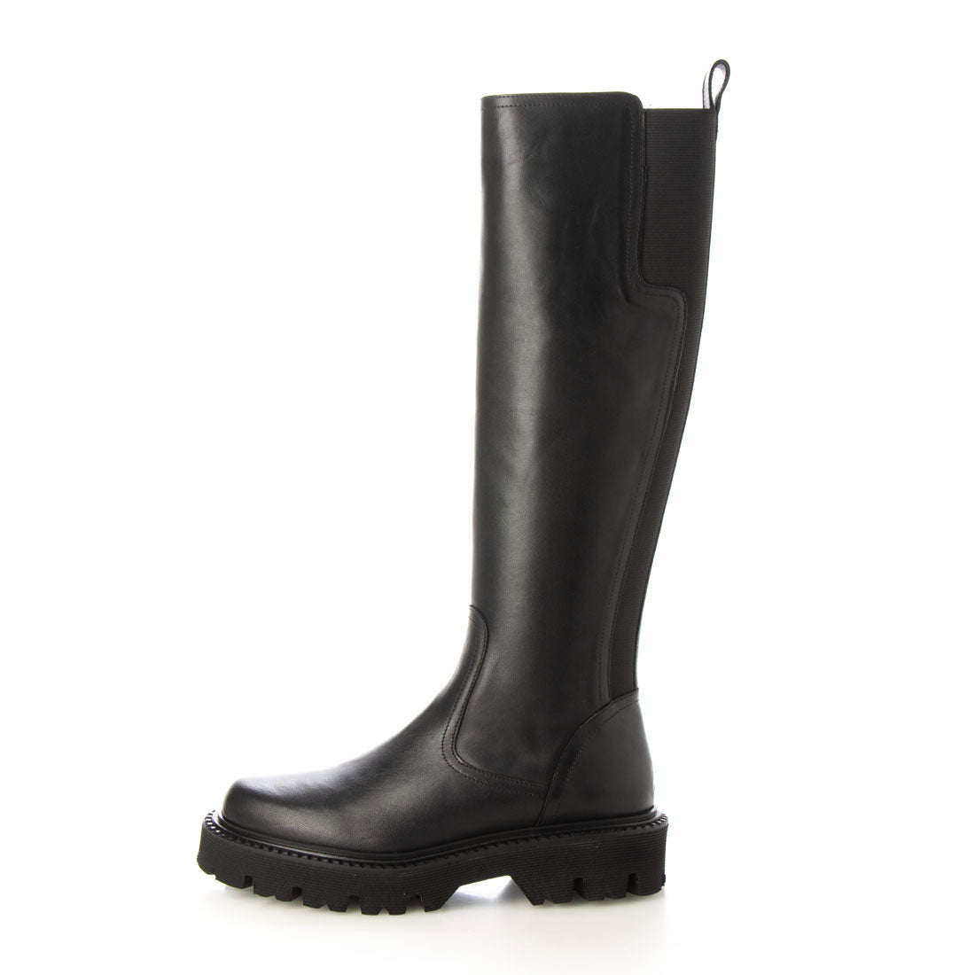 BERVICATO round toe tank sole long boots
