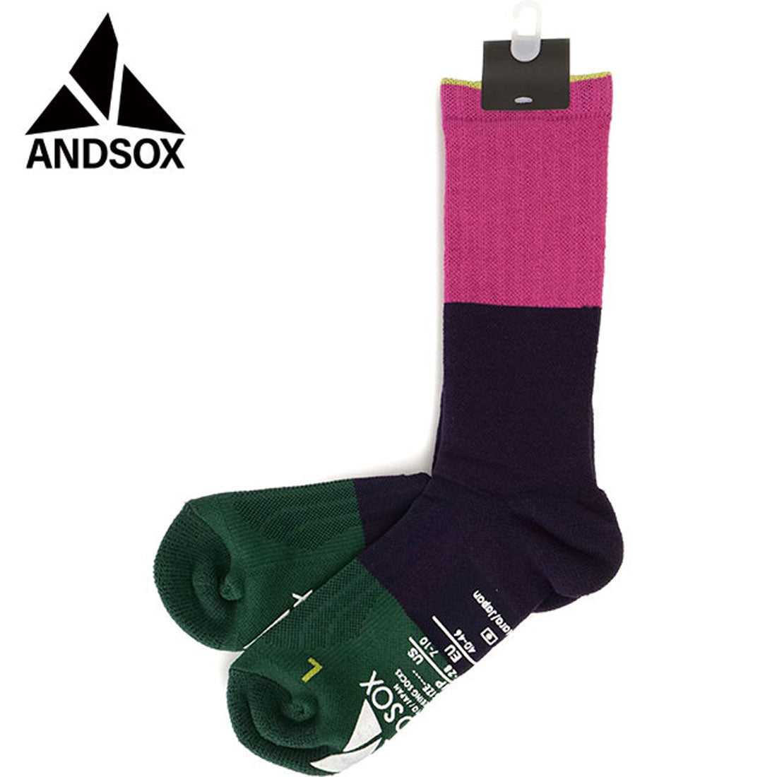 アンドソックス ANDSOX SUPPORT PILE CREW PARETTO [26500/26501] （PARETTO） PARETTO