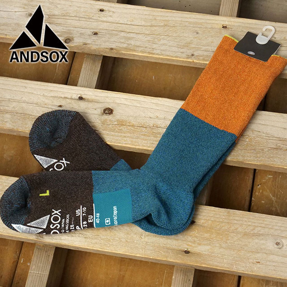 アンドソックス ANDSOX SUPPORT PILE CREW RETORO [26502/26503] （RETORO） RETORO