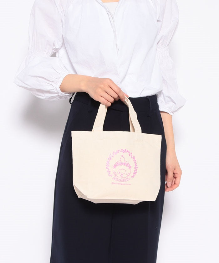エーエヌシーストア ANC STORE モンチッチ/缶バッジ付きトートバッグ