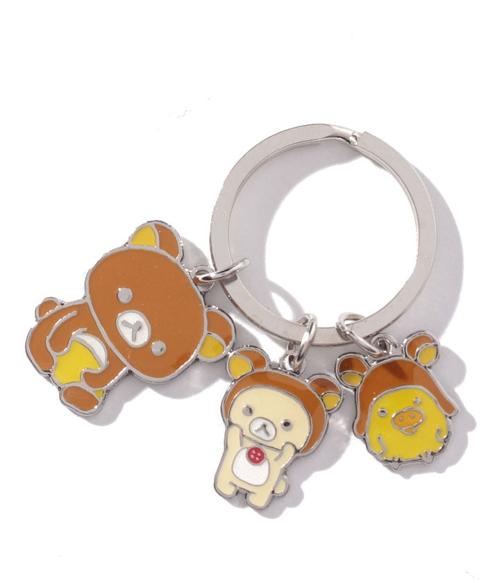 エーエヌシーストア ANC STORE リラックマ/3連メタルキーチェーン/ポーズ,MULCH
