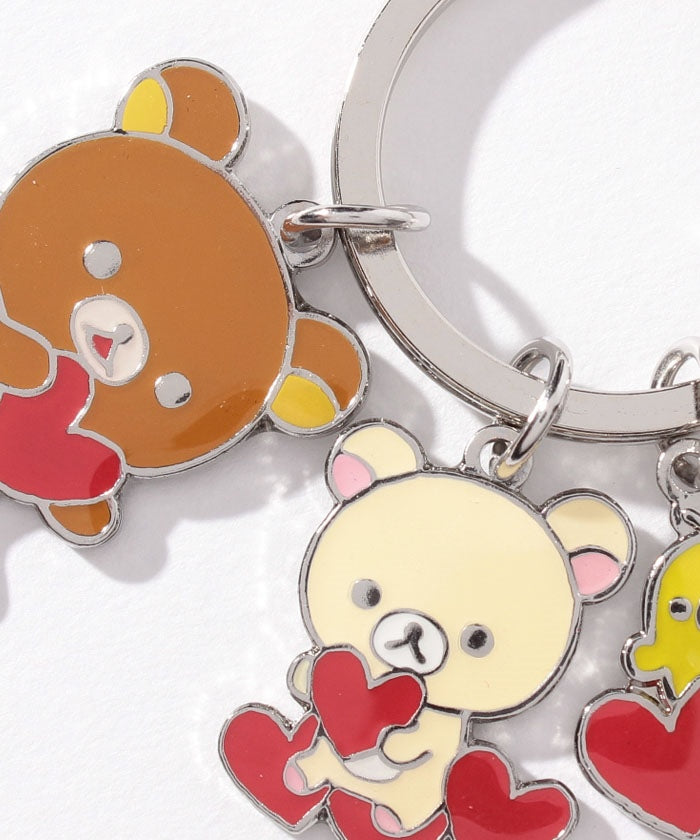 エーエヌシーストア ANC STORE リラックマ/3連メタルキーチェーン/ハート