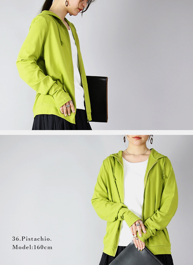 アンドイット and it_ UVカットパーカー パーカー UV カット レディース 長袖 春夏 紫外線対策 日除け 紫外線  羽織り ZIPパーカー 指穴 uvパーカー ZIPパーカー お （31杢グレー） 31杢グレー