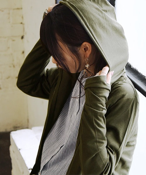 アンドイット and it_ UVカットパーカー パーカー UV カット レディース 長袖 春夏 紫外線対策 日除け 紫外線  羽織り ZIPパーカー 指穴 uvパーカー ZIPパーカー お,56カーキ