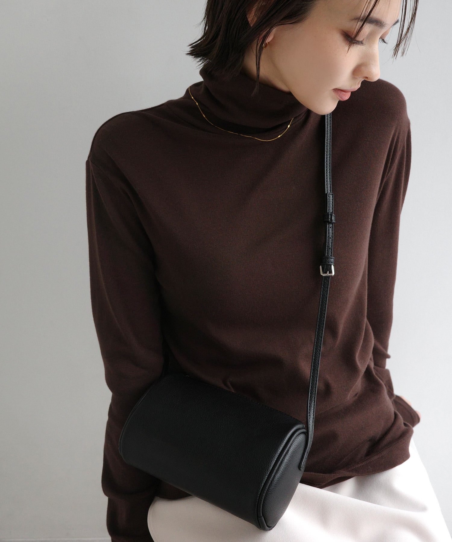 アンドミー andme 2way ミニ ショルダー バッグ evernavy エバーネイビー （ブラック） ブラック