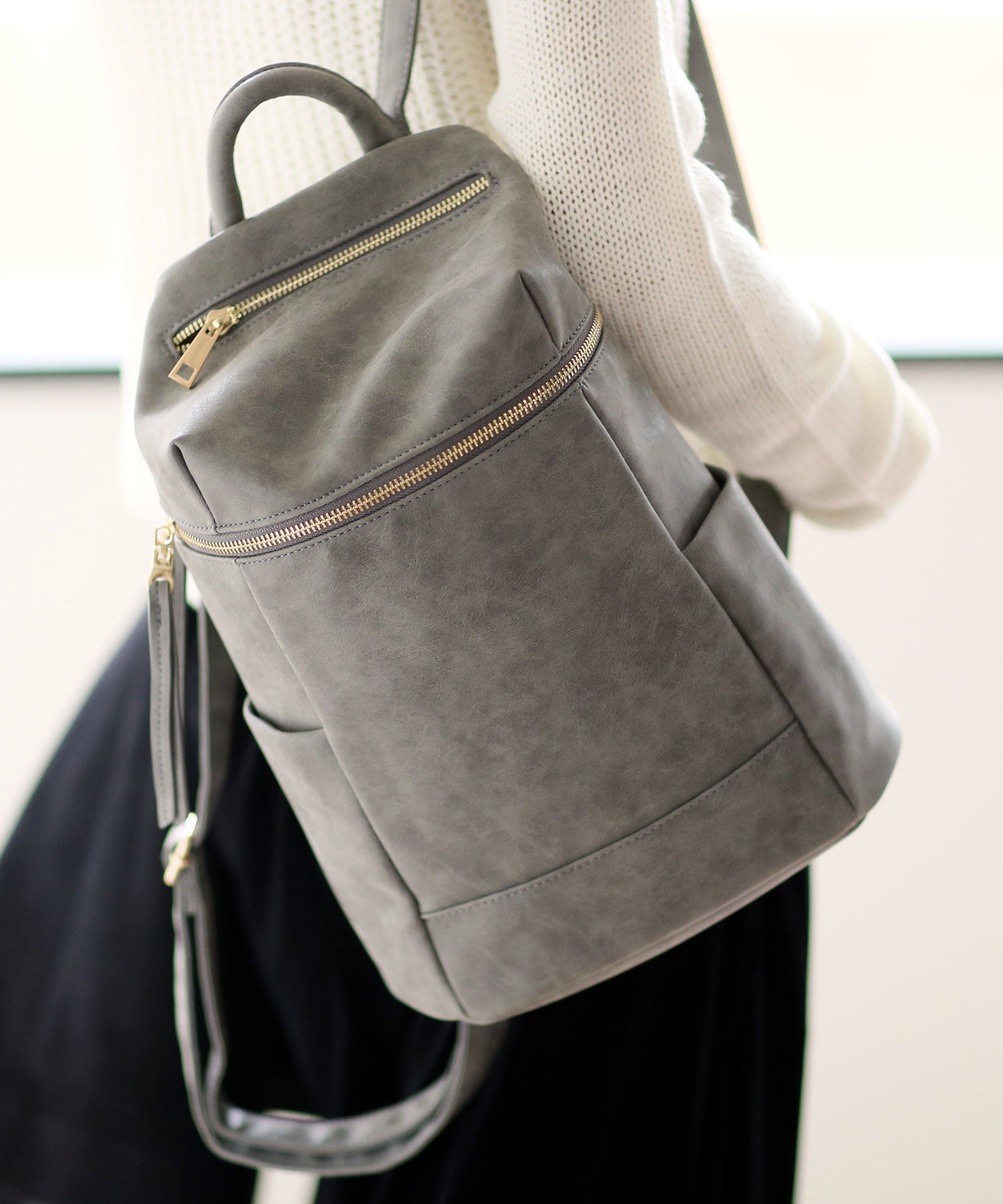 アンドミー andme O-1/リュックバッグバックパックフェイクレザーバッグ