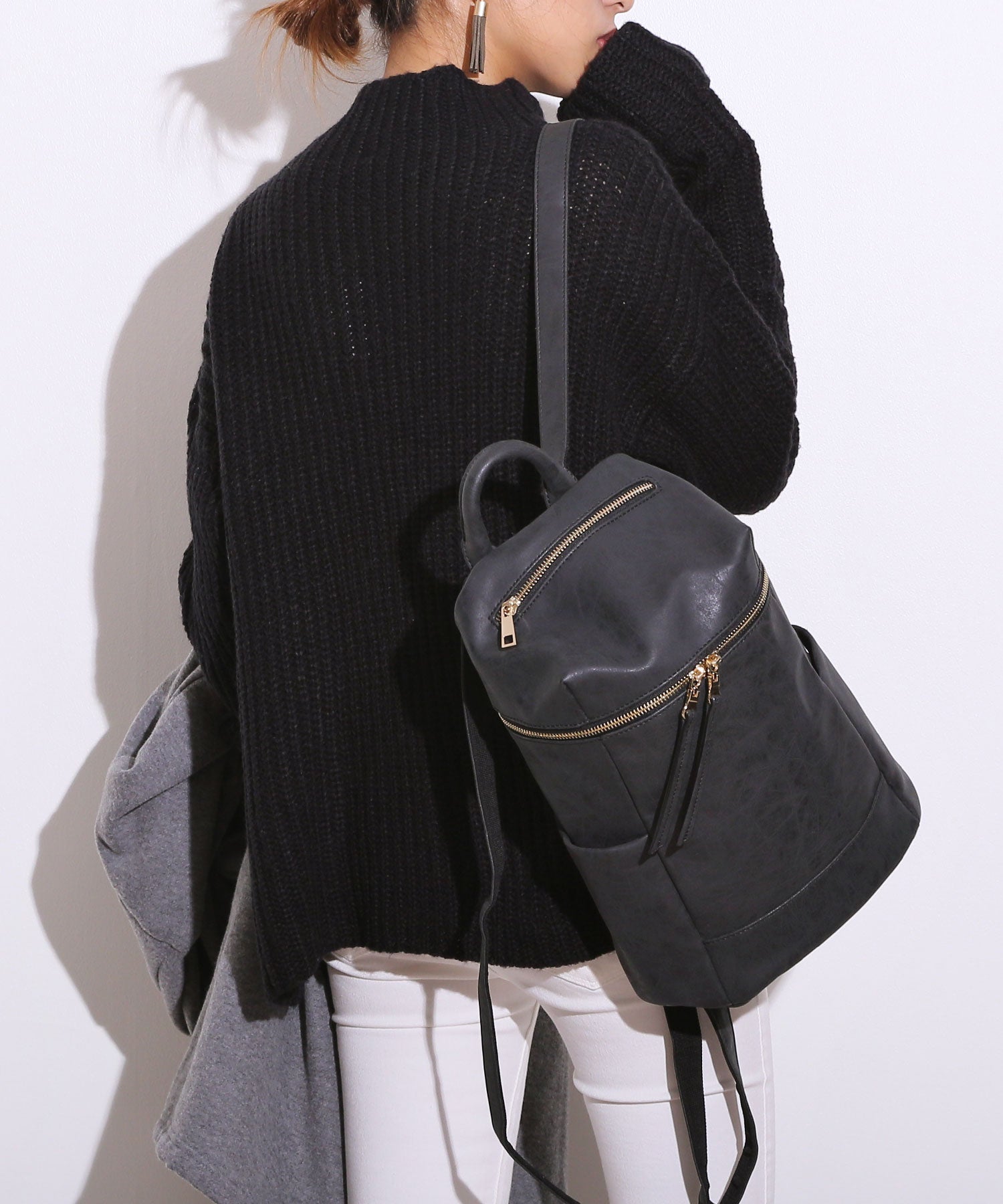 アンドミー andme O-1/リュックバッグバックパックフェイクレザーバッグ