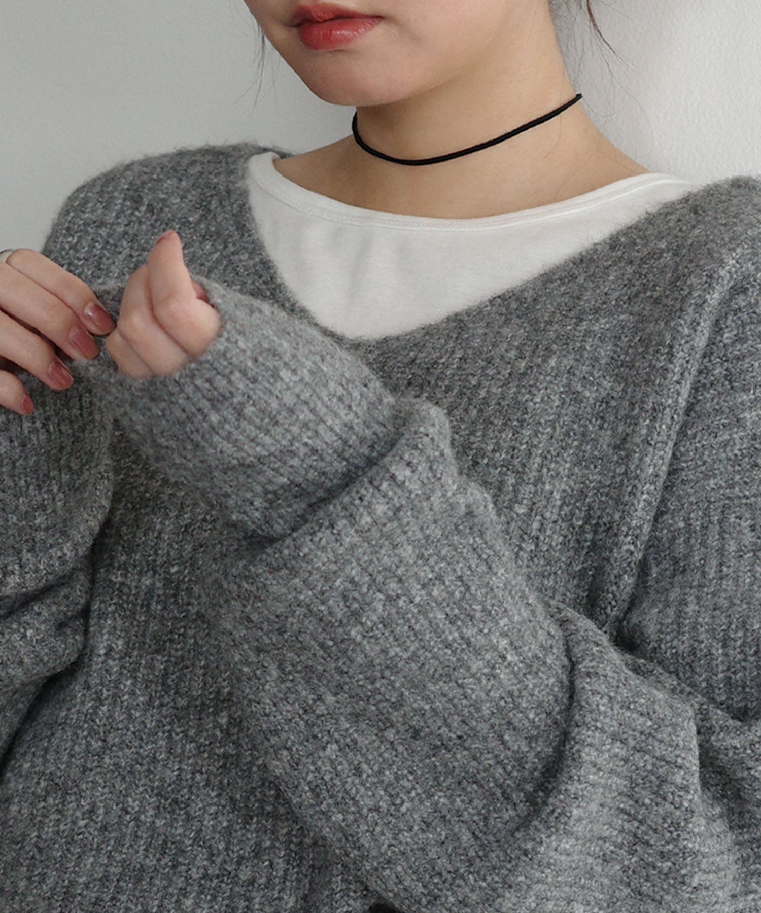 アンドミー andme スエード コード チョーカー Freesia フリージア （ブラック） ブラック