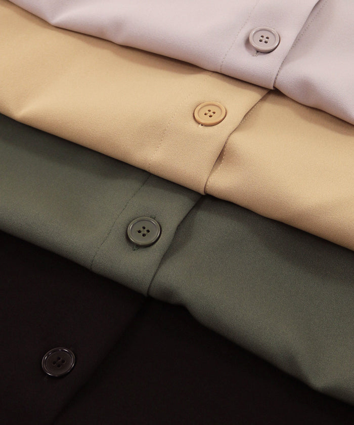 Andme Andme U-3/Stretch不銹色襯衫夾克