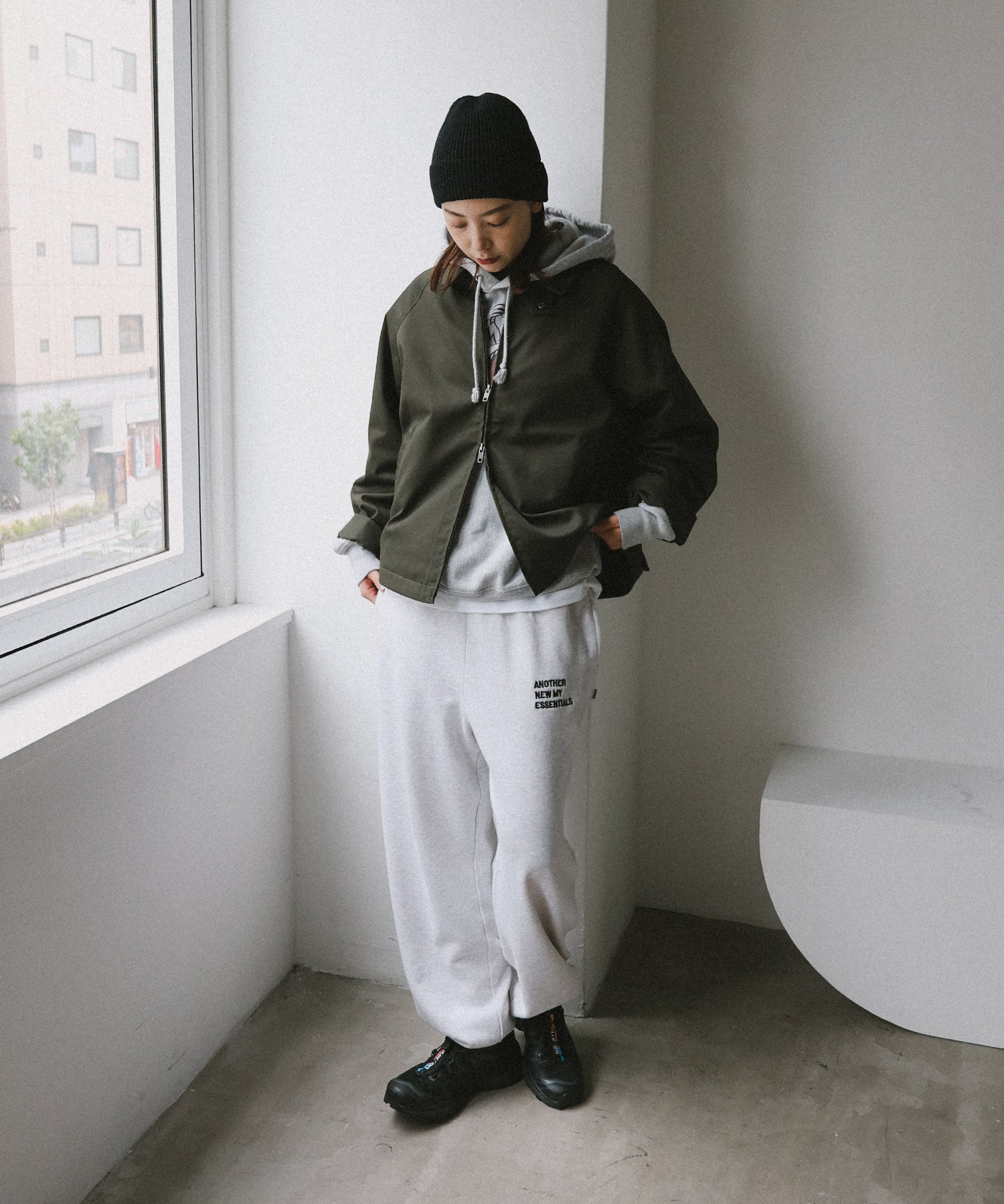 アンドミー andme TCツイル スウィングトップ ジャケット ブルゾン ANME アンメ