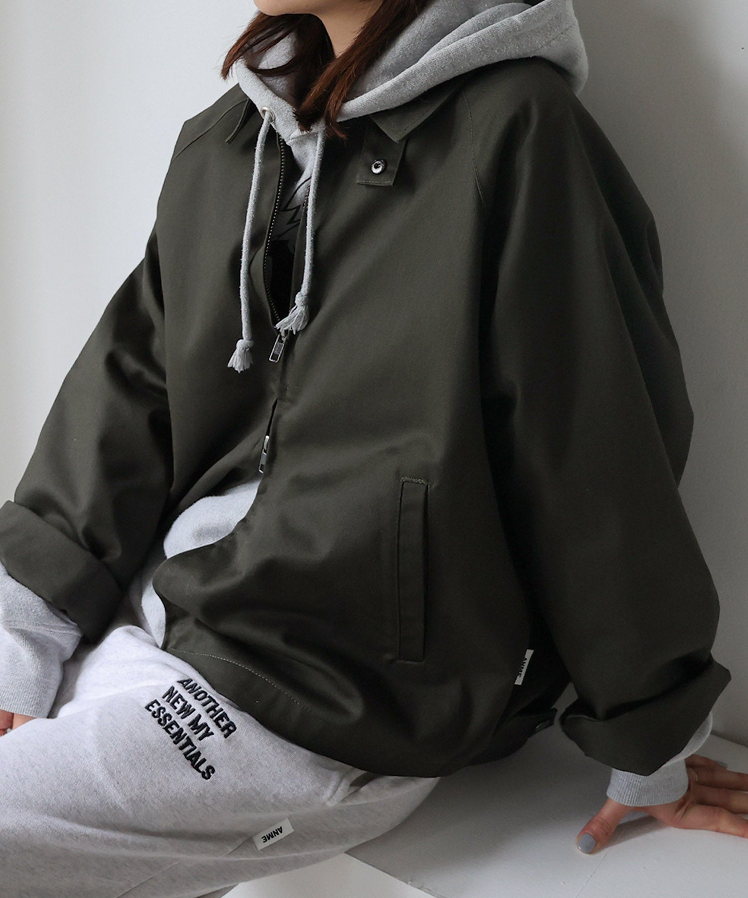 アンドミー andme TCツイル スウィングトップ ジャケット ブルゾン ANME アンメ