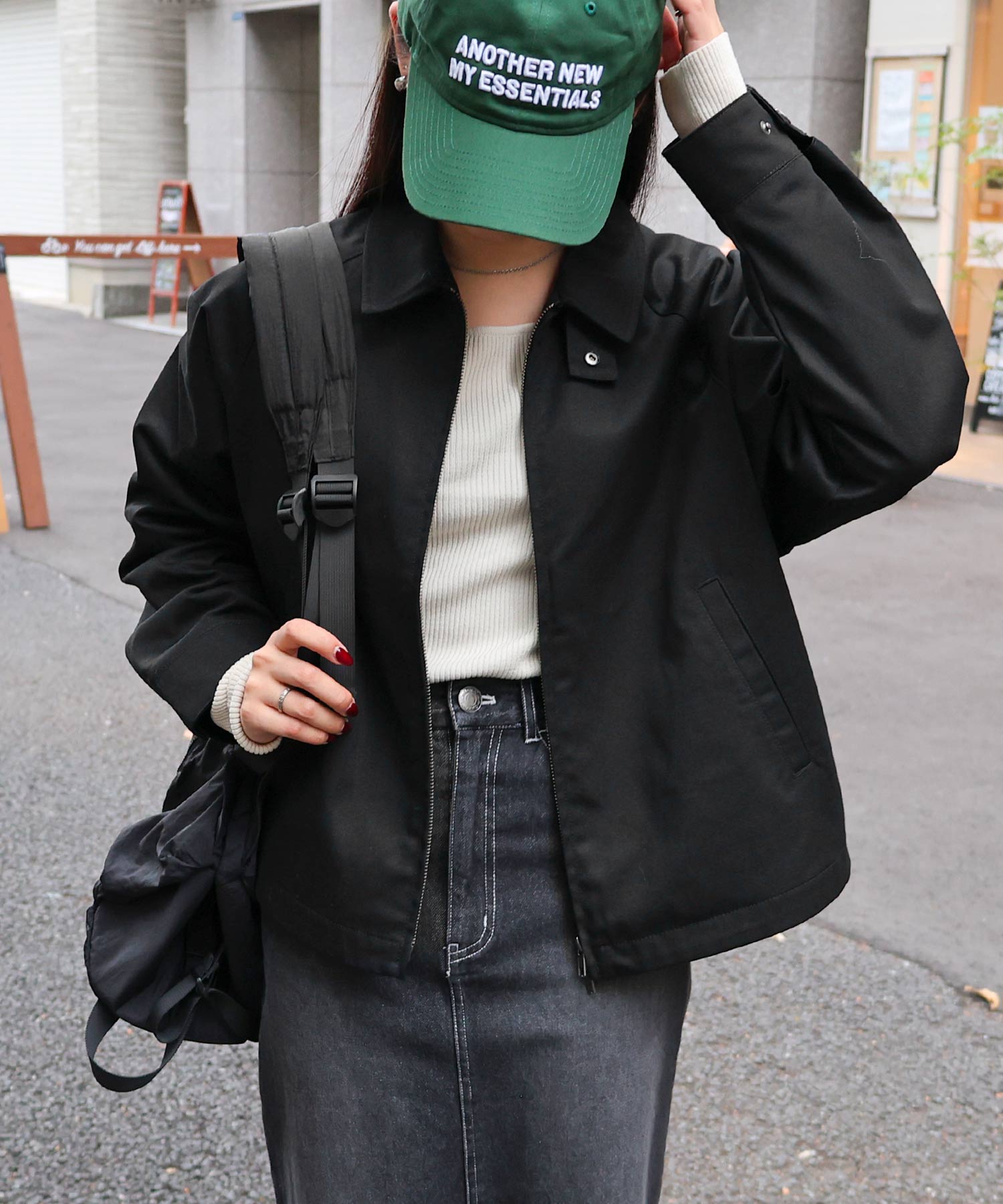 アンドミー andme TCツイル スウィングトップ ジャケット ブルゾン ANME アンメ