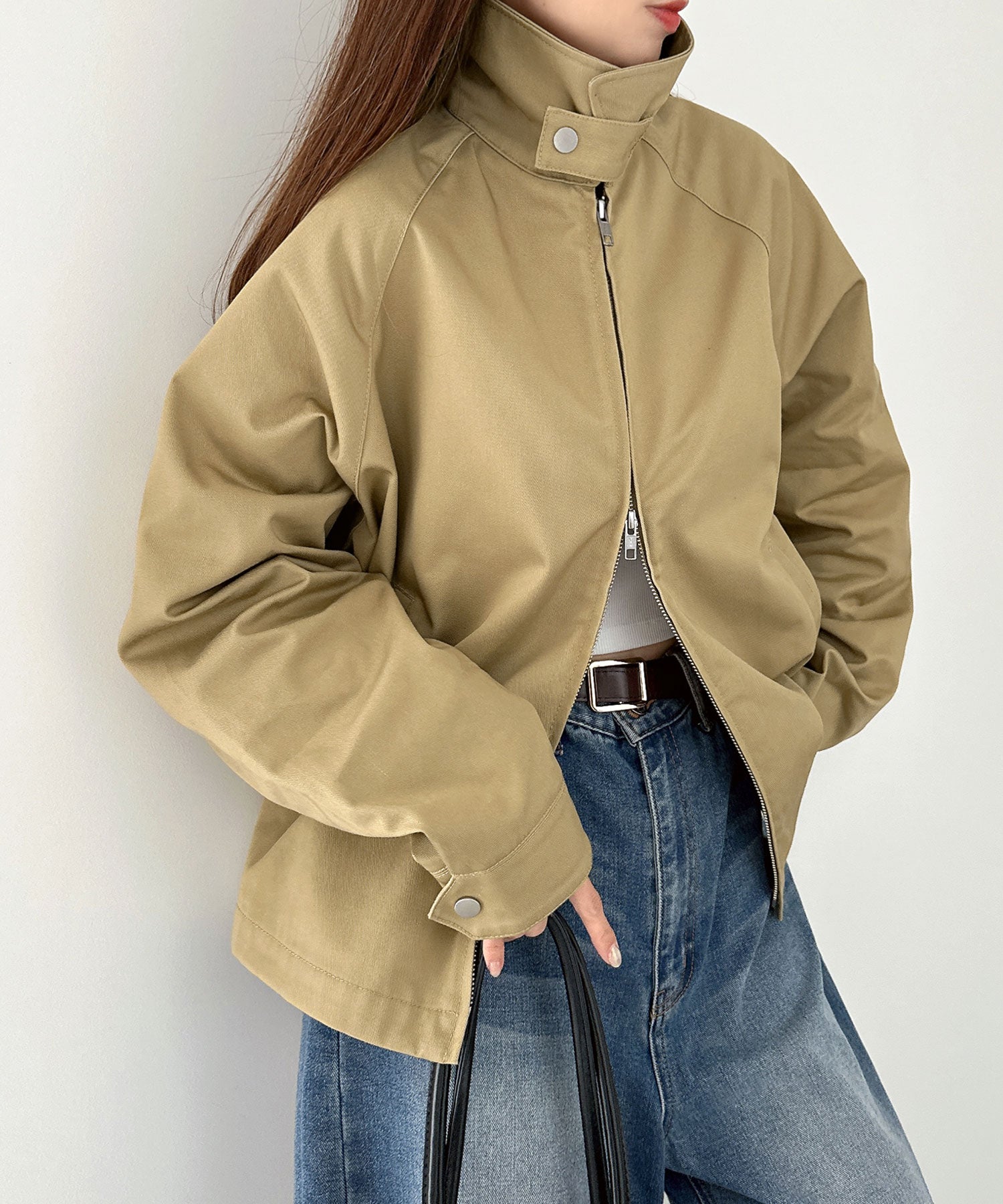 アンドミー andme TCツイル スウィングトップ ジャケット ブルゾン ANME アンメ