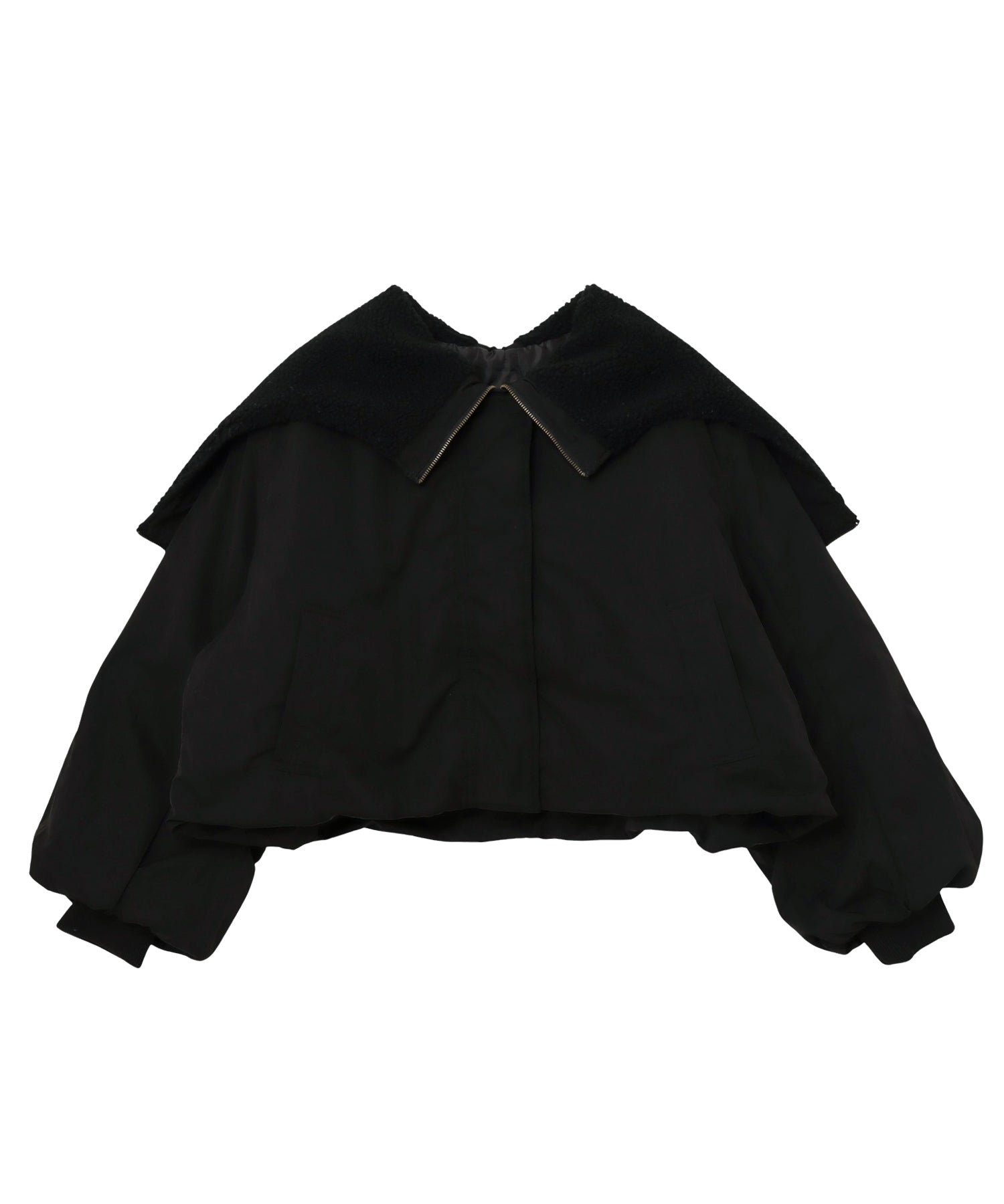 アンドミー andme N2-B ショート丈 中綿 フライト ジャケット ブルゾン