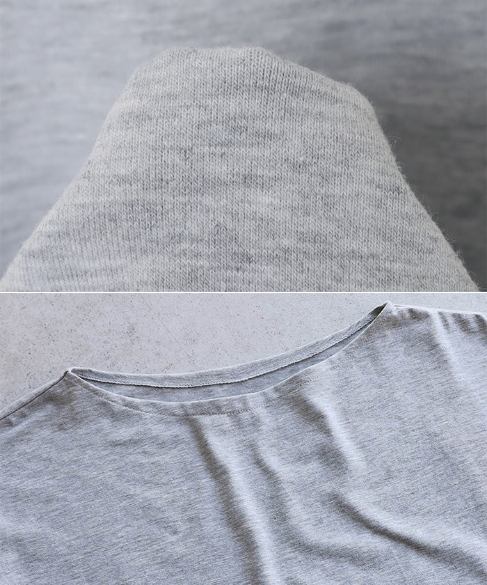 アンドミー andme ボートネック長袖トップス