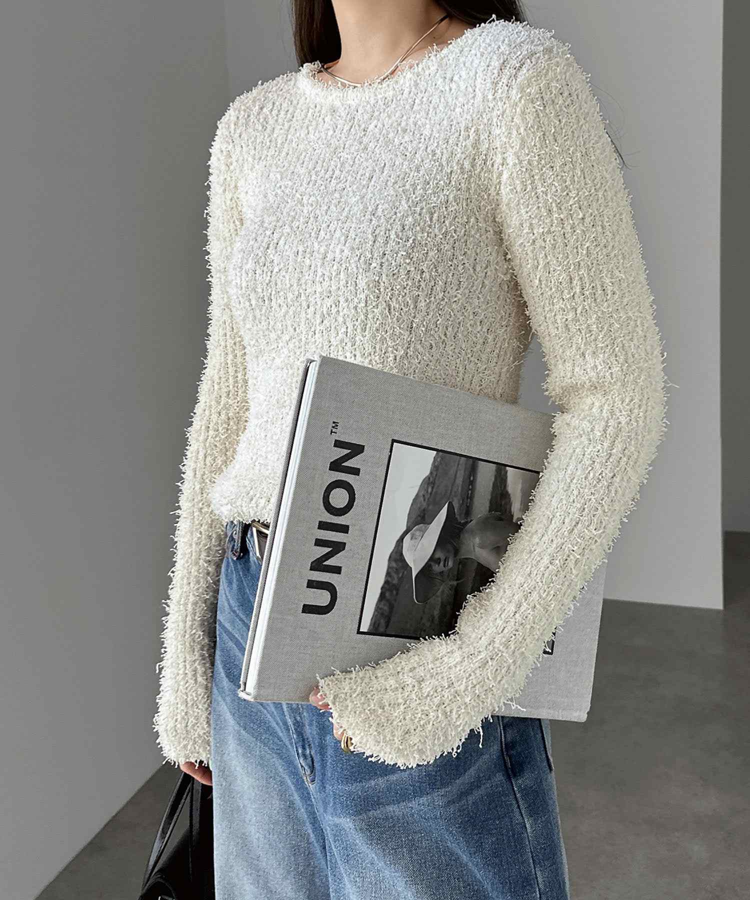 アンドミー andme バックコンシャス リブ ニット トップス