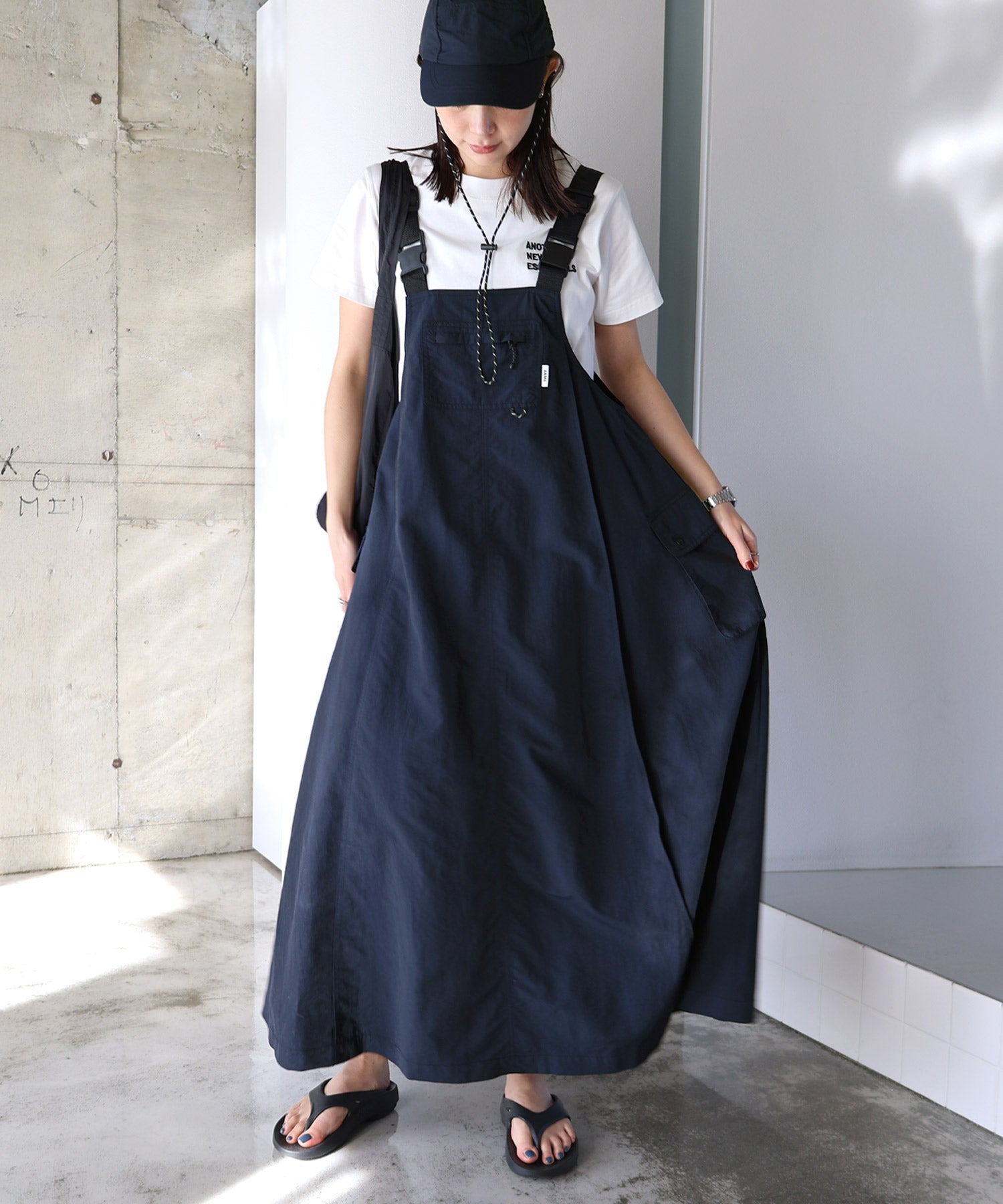 andme Multi-functional Nylon Jumper Skirt