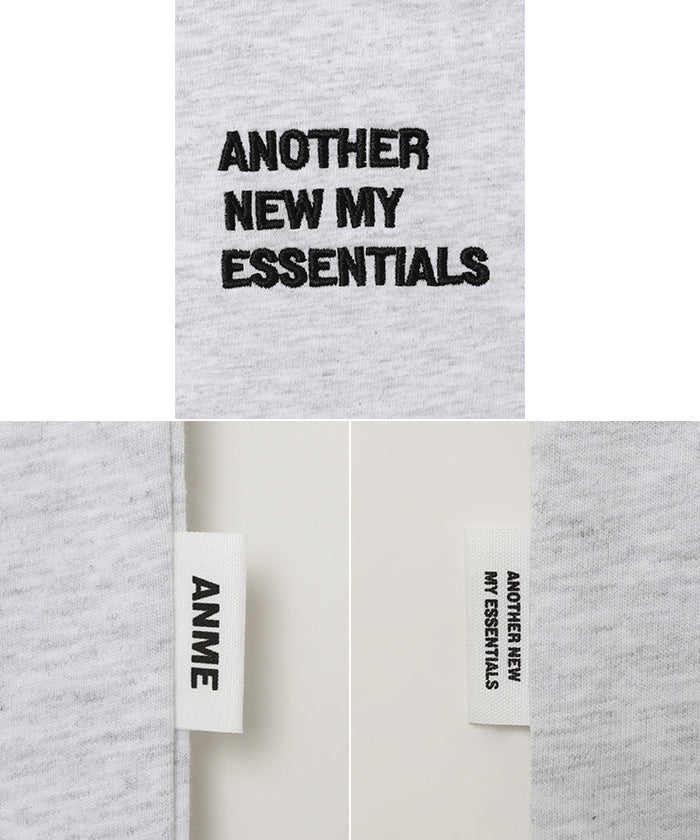 アンドミー andme ANME エンブロイダリー ロゴ 半袖 Tシャツ （オフホワイト×レッド） オフホワイト×レッド