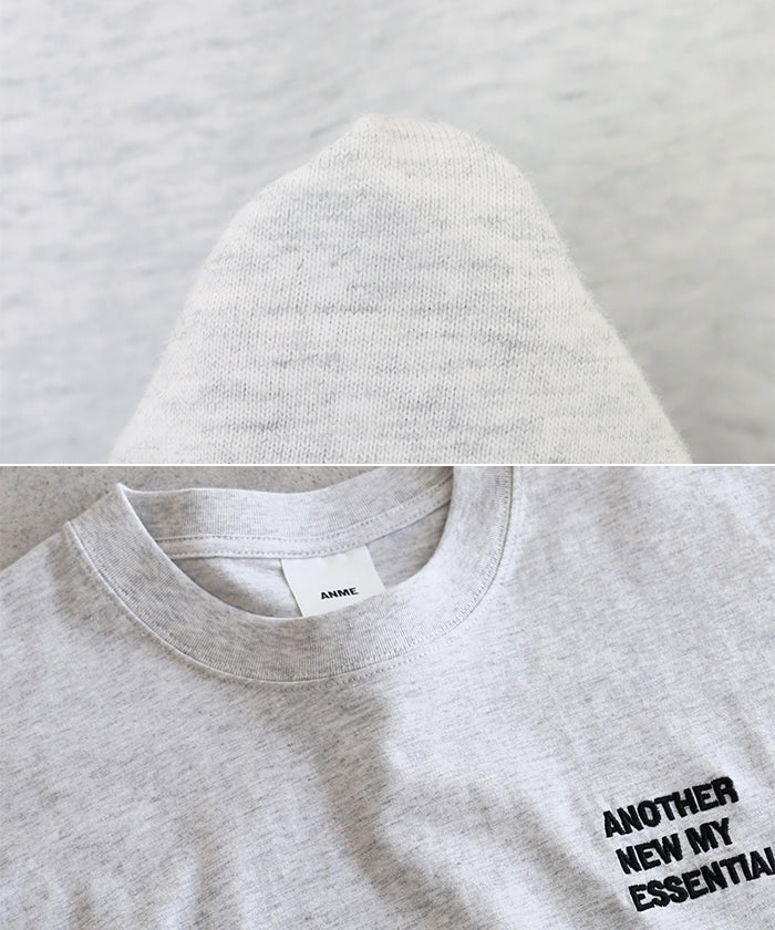 アンドミー andme ANME エンブロイダリー ロゴ 半袖 Tシャツ （オフホワイト×レッド） オフホワイト×レッド