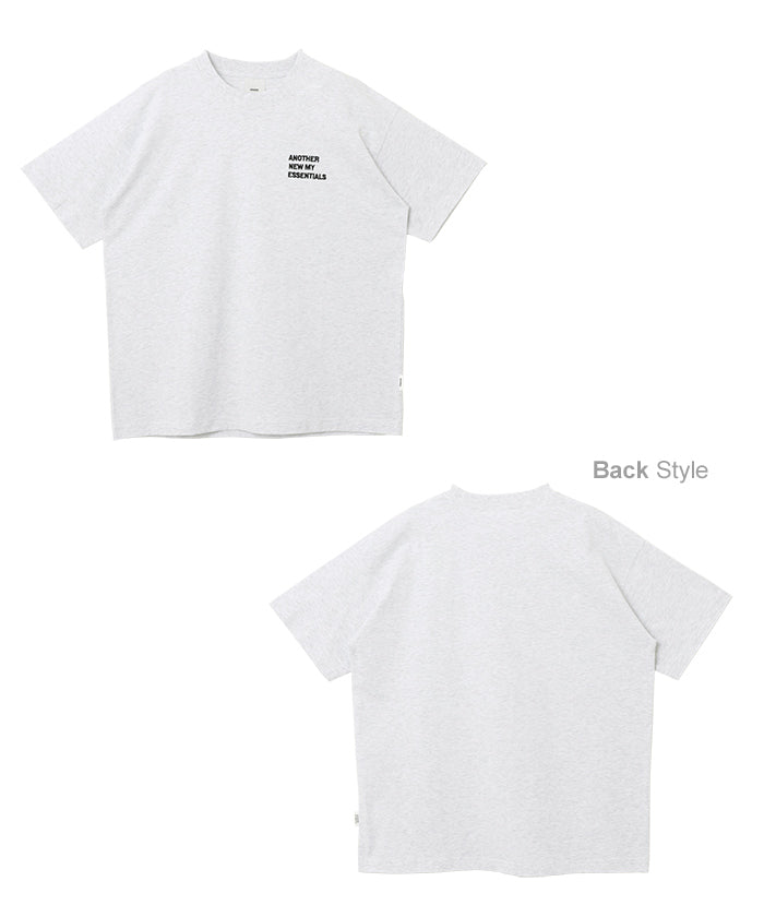 アンドミー andme ANME エンブロイダリー ロゴ 半袖 Tシャツ （オフホワイト×レッド） オフホワイト×レッド