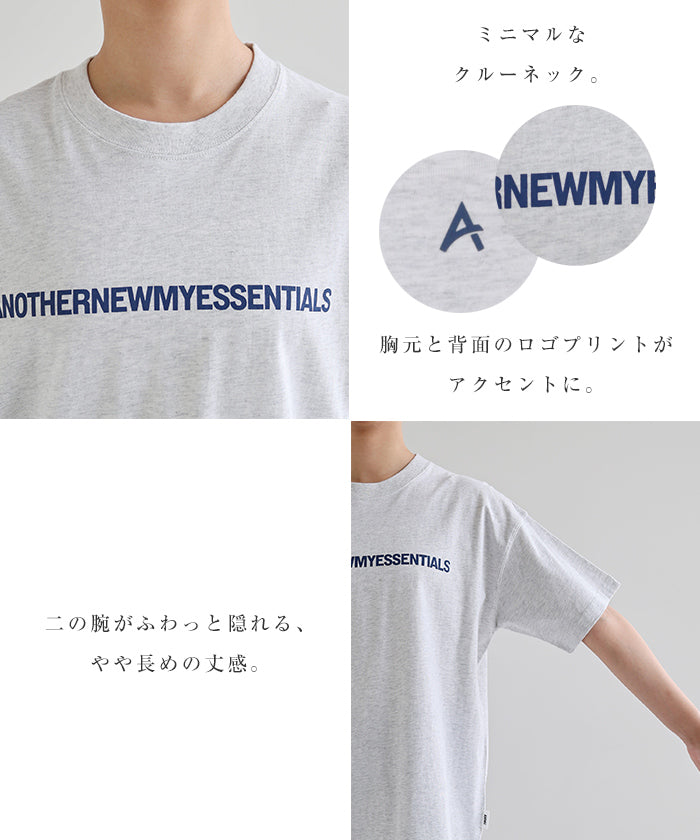 アンドミー andme ANOTHER ロゴ プリント 半袖 Tシャツ （オフホワイト） オフホワイト