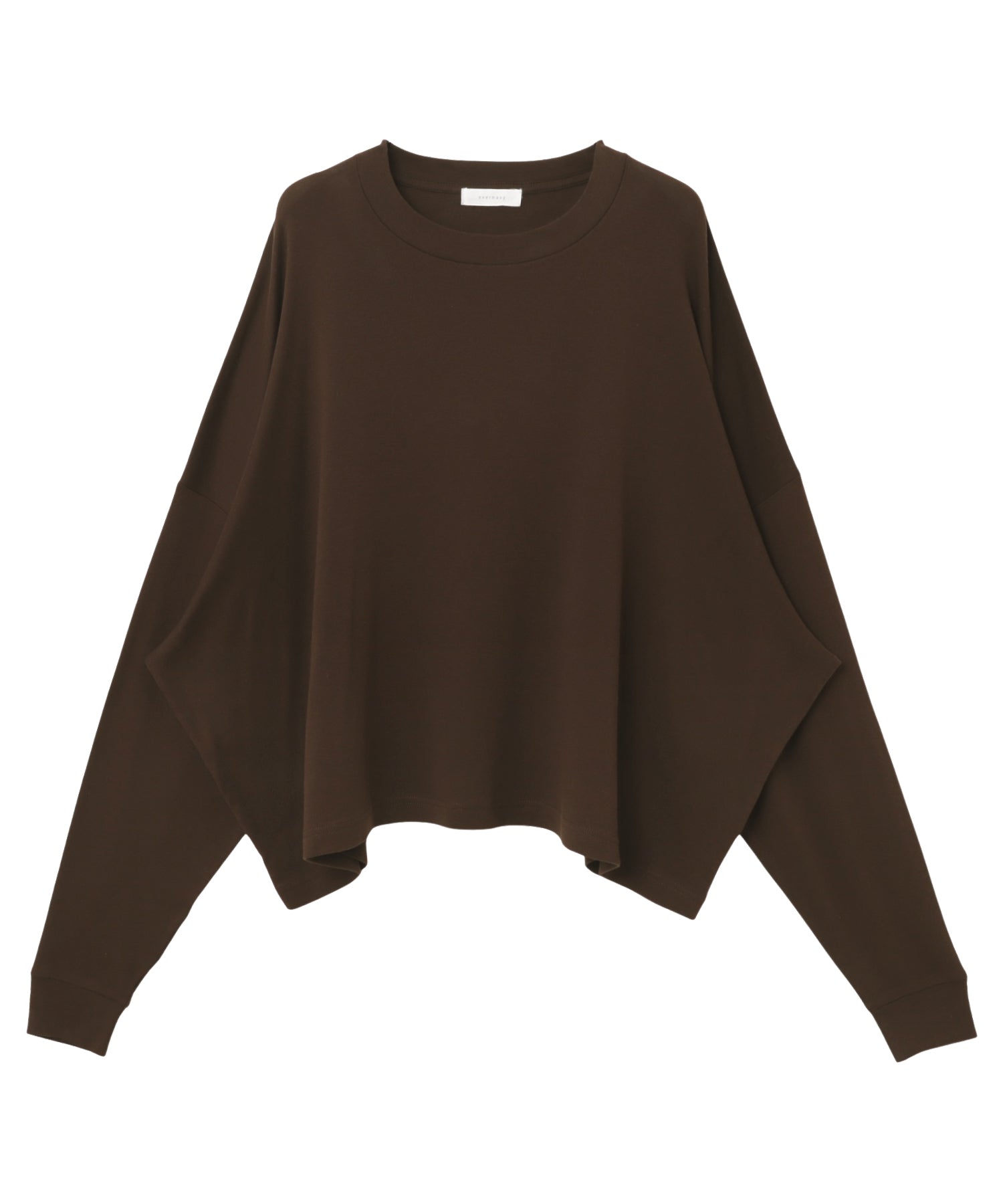 アンドミー andme ソフトフライス 長袖 Tシャツ 《ミドル丈/ロング丈 》 （チョコレートブラウン） チョコレートブラウン