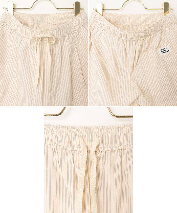 アンドミー andme カラーストライプ 2タック ショート パンツ ANME アンメ （ピンク） ピンク