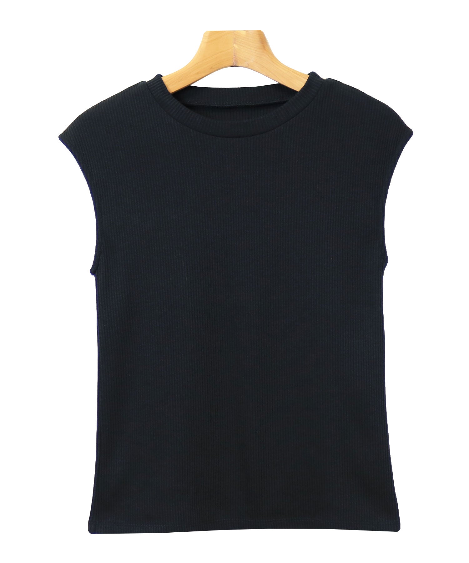 andme Telecorib crew neck French sleeve T-shirt