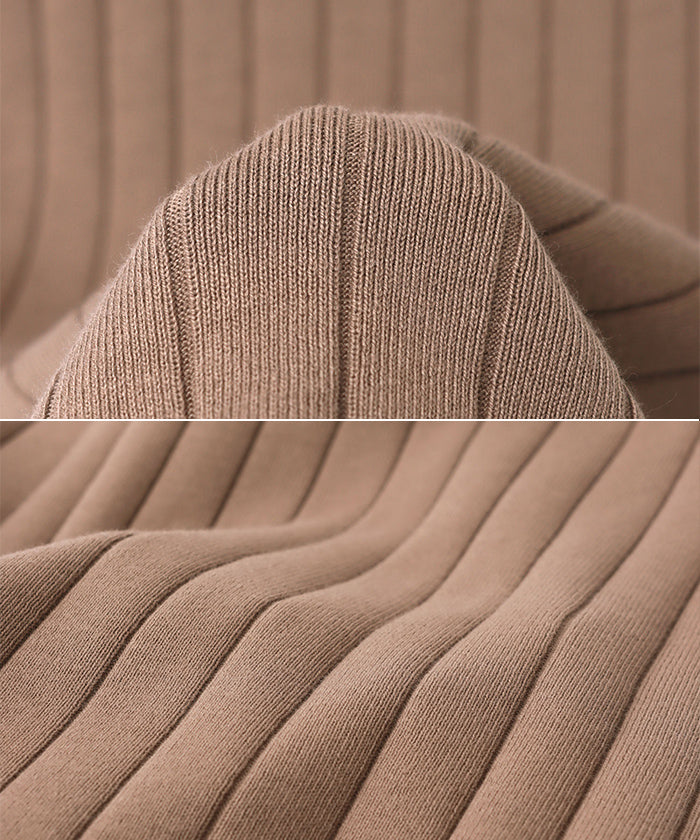 アンドミー andme コットンフライスワイドリブノースリーブトップス タンクトップ